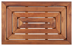 Industrial Design Solid Teak Wood Anti-Slip Shower Bath <b>Mat</b> for Hotel Indoor Use - Product Image 5