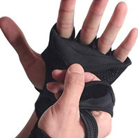 Agarraderas de Goma Cómodas para Levantamiento de Pesas, Protección de Palma sin Dedos, Color y Logotipo Personalizables, Marca WEARZA SPORTS