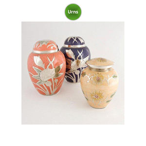 Estilo americano de latón mascotas cremación urnas de Metal - Product Image 1