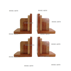 Sujeta Libros de Madera Hechos a Mano, Color Marrón, la Mejor Calidad, Forma Personalizada, para Uso Escolar - Product Image 2