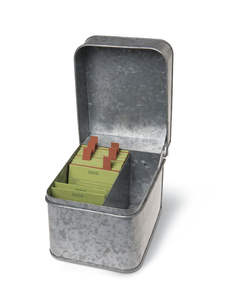 Conteneur de stockage moderne carré en acier galvanisé Boîte de rangement vintage en métal Boîtes et bacs de rangement en métal - Product Image 3