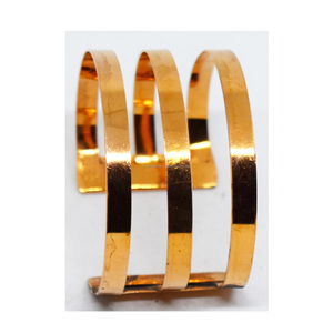 Vintage 1990 Chicago Christmas Ornaments Gold Plated Love Friendship Indian festival cuff <b>bracelet</b> Jewelry Gift for <b>Sister</b> - Product Image 6