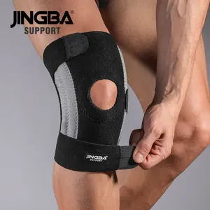 JINGBA תמיכה 3038 מתכוונן הברך תחבושת חיצוני ספורט כדורעף הברך סד כדורסל כושר מפרק הברך מגן