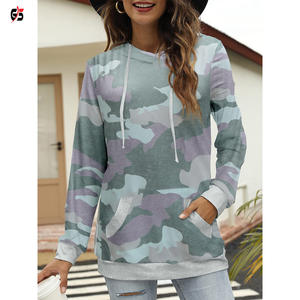 Ropa de mujer Sudadera con capucha Ropa de exterior de calidad superior Estilo de Jersey Diseño impreso personalizado - Product Image 4