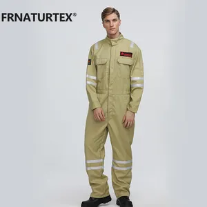 FRNATURTEX-monos de aramida para trabajo de seguridad de electricista, ropa de trabajo, uniforme Industrial de algodón para trabajadores de fábrica para hombres