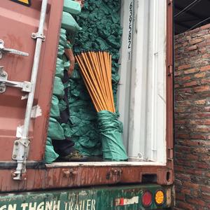 Manche en bois revêtu de PVC, balai à franges, 1200x22mm, livraison gratuite - Product Image 2