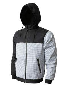 แจ็กเก็ตกันลมหนังแกะกันน้ำลำลองขนสุนัขจิ้งจอกสำหรับผู้ชายไซส์ใหญ่พิเศษออกแบบได้ตามต้องการฤดูร้อนฤดูใบไม้ร่วง - Product Image 3