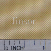 Tissu en fibre LCP Vectran enduit de TPU jaune, uni, 185 g/m², 400 fils, pour usage industriel dans les kayaks gonflables pliables
