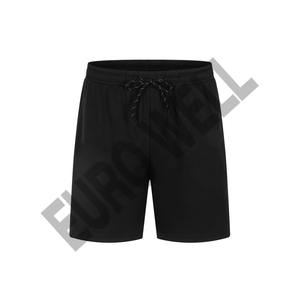Short de survêtement en coton éponge français épais pour hommes Vente en gros Streetwear uni Jogging à cordon Style High Street - Product Image 4