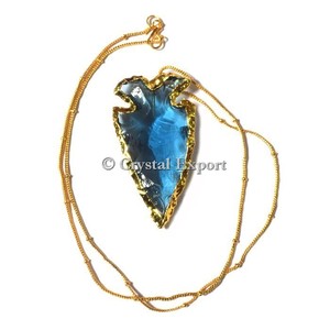 Collier de pointes de flèches avec plaqué argent - Product Image 6