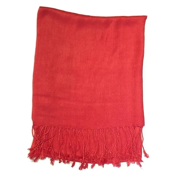 pashmina schal winter schal Großhandel individuelles Design feste Farbe 2024 Hersteller Damenmode Schals für Damen-Hijab
