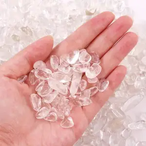 Grosir Kristal Kuarsa Bening Batu Permata Mengkilat Batu Chip untuk Dijual Kristal Chip Penyembuhan Kristal