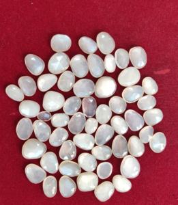 Natural Free Size Uneven Shape White Moonstone <b>Rose</b> Cut <b>Top</b> Quality - Loose Uneven White Moonstone - Product Image 2