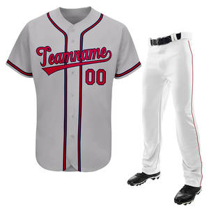 Concevez votre propre rêve baseball uniformes 100% Polyester uniformes de baseball pour hommes de haute qualité - Product Image 3