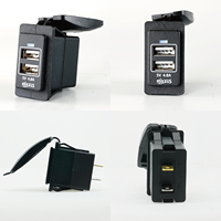 YIS Marine Caravan RV USB Chargeur Prise double port 5V 2.4A pour le montage de l'interrupteur 4.8A Max