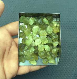 25 Piece Natural Green Garnet Gemstone Untreated Loose Rough Making Beautiful Handmade Jewelry Raw - Product Image 4
