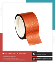 Ruban adhésif personnalisé en PET holographique scintillant pour lamination à chaud avec fonction anti-contrefaçon à des fins décoratives