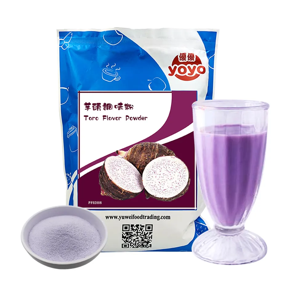 Süt çay anında toz Taro süt çaylı içecek