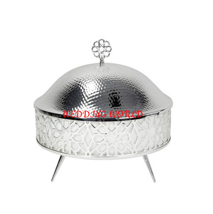 Olla de metal de doble pared con acabado dorado, hecha a mano cazuela de primera calidad, calentador de alimentos de metal al por mayor más vendido - Product Image 5