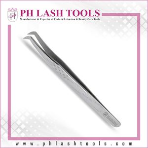 De acero inoxidable de alta calidad de extensión de pestañas pinzas de punta ancha con etiqueta privada y adoraba diseño en extensión de pestañas pinzas - Product Image 2