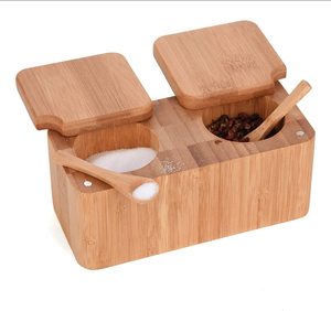 Salt Pepper Spice Box Cellars Pinch <b>Pot</b> with Magnetic Lid-2 <b>Pot</b> <b>for</b> <b>Herbs</b> and Spices + 2pcs Mini Salt Spoon - Product Image 1