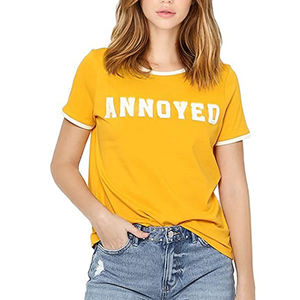 New Arrivals Cotton Customized Logo Blank tshirts Wholesale Plain Women T <b>Shirt</b> - Product Image 3