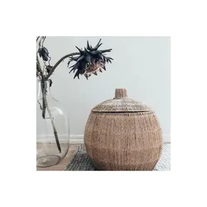 Pumpkin Jute Basket Woven Handicrafts Vietnam Suppliers Best Price International Shipping