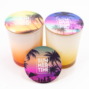 Couvercle en bois du Vietnam produit personnalisé couverture de bougie de taille différente pour couvercle de bougie en bois de pot en verre - Product Image 2