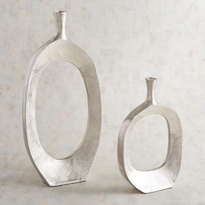 Indian Handcrafted Metal Flower Vase - Product Image 1