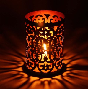 Portavelas votivo de corte de Metal, soporte de vela para Diwali y decoración de iluminación de navidad, regalos de empresa, decoración del hogar - Product Image 1