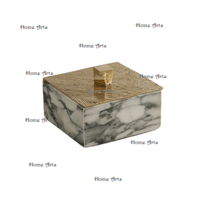 Nouvelle conception forme carrée boîte à bijoux plus grande qualité couleur noire anneaux en marbre oreille anneaux boîte de rangement pour les meilleures ventes - Product Image 2