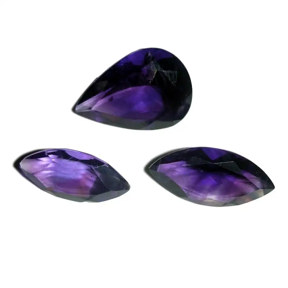 Pierre précieuse d'améthyste violet foncé toutes formes et tailles coupées sur les commandes personnalisées dans les prix de gros dans tous les autres types de pierres précieuses naturelles