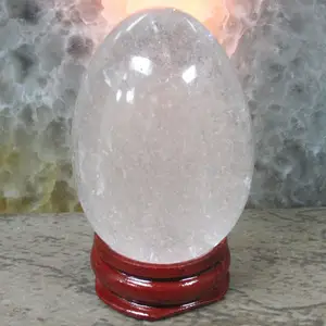 גביש קוורץ חן ביצים טבעי ריפוי אבן למדיטציה & חיובי אנרגיה חן רייקי ריפוי גביש