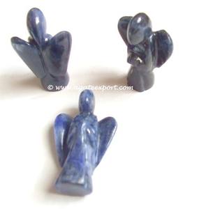 Pierre précieuse Ange Vente en gros Pierre naturelle Sodalite Ange Pierre semi-précieuse fabrication artisanale - Product Image 1