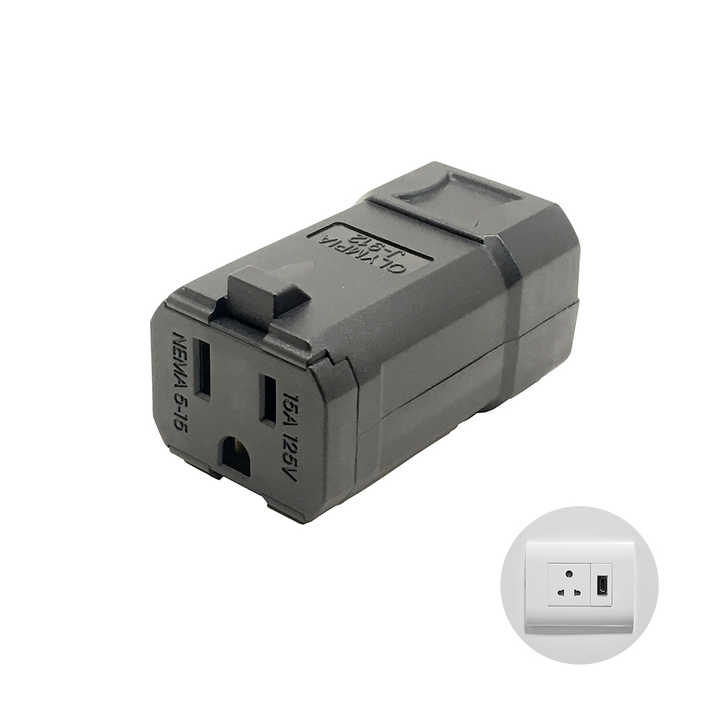 amazon hot sale NEMA 5-15 c 15A 125v Nylon connector for coffee maker