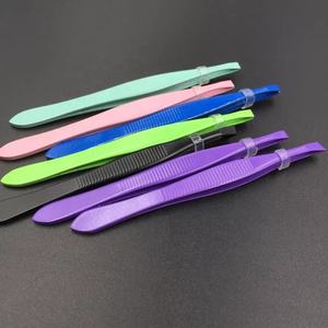 Pinzas profesionales para cejas con punta inclinada, colores personalizados, directo de fábrica, las mejores herramientas para dar forma a las cejas, Etiqueta Privada, el mejor precio - Product Image 2