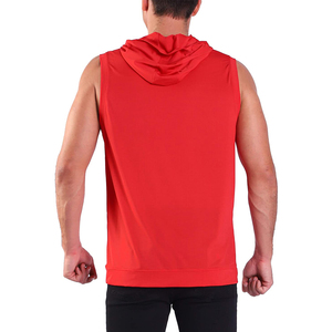 Sudadera con capucha de algodón para hombre, nueva moda, para entrenamiento en gimnasio, sin mangas - Product Image 2