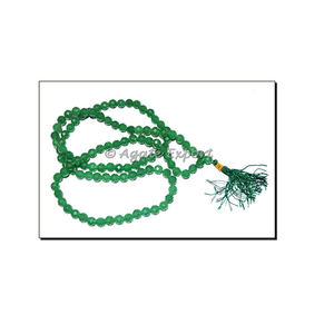 Vente en gros de perles d'aventurine verte de haute qualité sculptées en pierre d'agate naturelle Jap Mala produit d'énergie spirituelle en pierre de cristal - Product Image 1