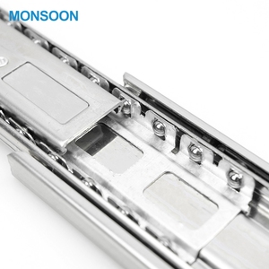 Light Duty Đồ Nội Thất Yên Tĩnh Đường Ray Kênh Mềm Đóng Mở Rộng Đầy Đủ Bóng Mang Trượt 3 Lần Tủ Của Ngăn Kéo Ngăn Kéo <span class=keywords><strong>Slide</strong></span> - Product Image 6