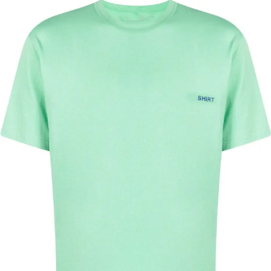 logo print t shirt solid colour long size t shirt for men