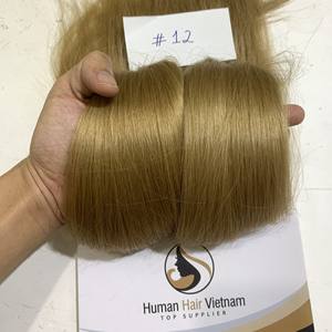 Prix de gros # Cheveux humains lisses, 12 couleurs, tissage à la machine, longueur de 8 à 34 pouces, cuticules alignées - Product Image 3