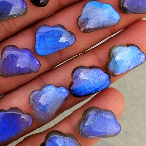 Gema suelta natural en forma de cabujón |   Cabujones de Labradorita, Ojo de Tigre y Cuarzo Lemuriano |   Piedras Preciosas de Alta Calidad para la Fabricación de Joyas - Product Image 5