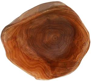 Bol de service en bois fait à la main fini rustique naturel parfait pour les articles d'hôtel salade de fruits élégante et service de dessert - Product Image 3