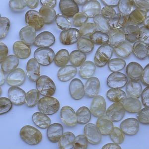 12มม. 16มม. หินรูไทล์สีทองธรรมชาติชิ้นลายกุหลาบตัดพอลกิสำหรับทำเครื่องประดับอัญมณีจี้ขายส่งแหวน - Product Image 3