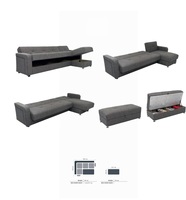 Hochwertiges Chesterfield-Sofa im traditionellen Design, großes ausziehbares Ecksofa mit Relaxfunktion, umwandelbar, mit Kühlbezug, Bestseller