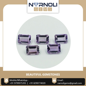 Pierre précieuse naturelle en améthyste octogonale, véritable pierre à facettes violette, cristal de qualité supérieure pour la fabrication de bijoux, artisanat et design. - Product Image 3