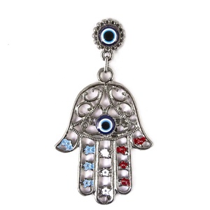 Aleación de Zinc y la mano de Hamsa en forma de imán de nevera con mal de ojo de Turquía - Product Image 1