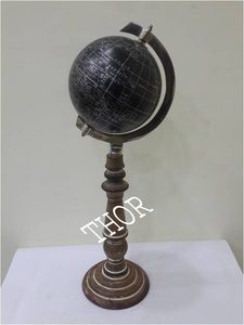 Ensemble de globes en bois pour Table, support en bois, Globe style oriental, décoration de bureau classique, nouveauté 2020 - Product Image 5