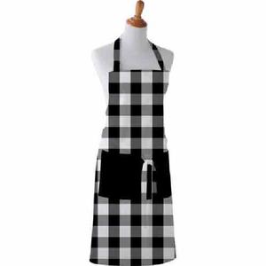 100% algodón orgánico GOTS certificado 220 GSM peso correas ajustables mujeres cocina casera delantal de cocina con estampados - Product Image 5