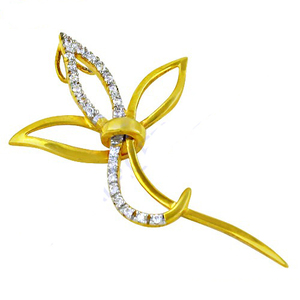 Pendentif en pierres précieuses de style Celeb Collier pendentif plaqué or le plus vendu Collier de bijoux fins pour filles disponible à l'exportation - Product Image 1